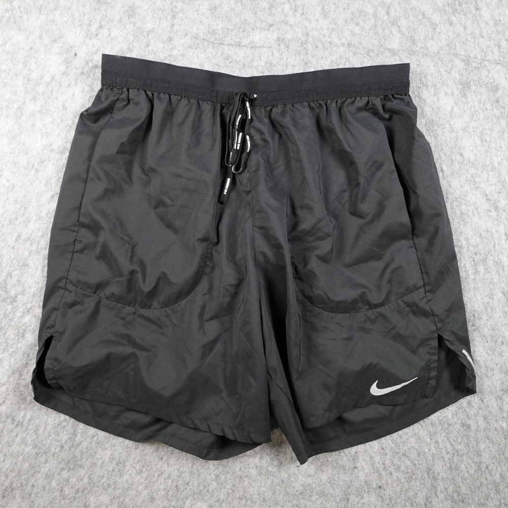 Nike Shirt Mens Medium Black Flex Stride 2 in 1 Dri Fit 7" Running Athletic